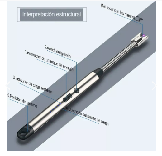 Encendedor Eléctrico Recargable Usb