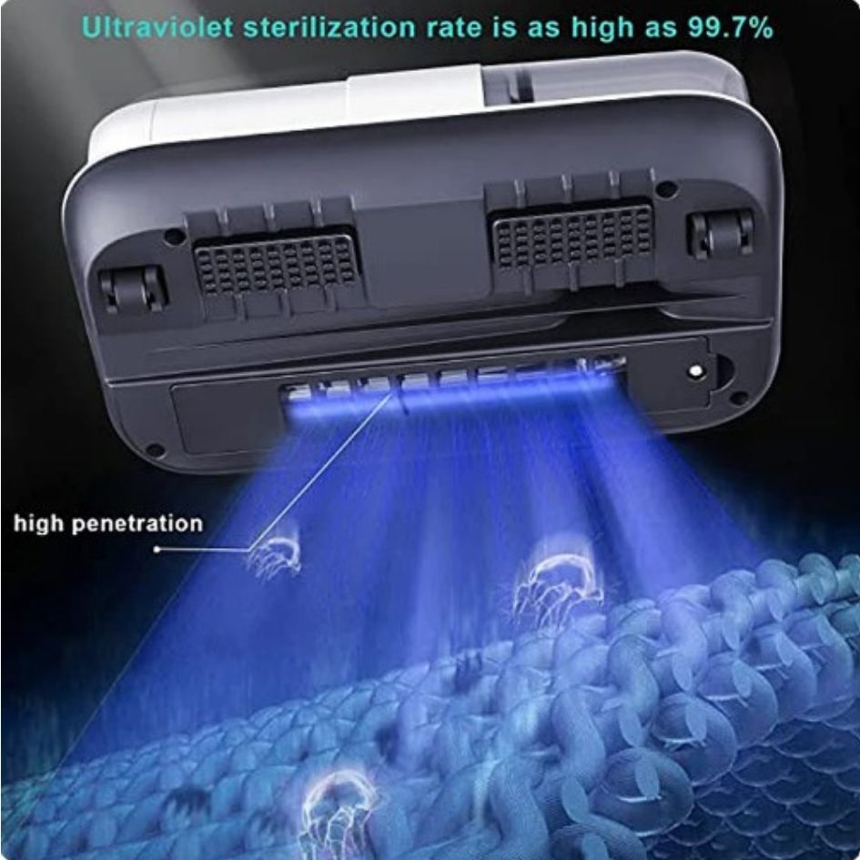ASPIRADORA QUITA PELUSA PORTÁTIL RECARGABLE CON LUZ UV DESINFECTANTE
