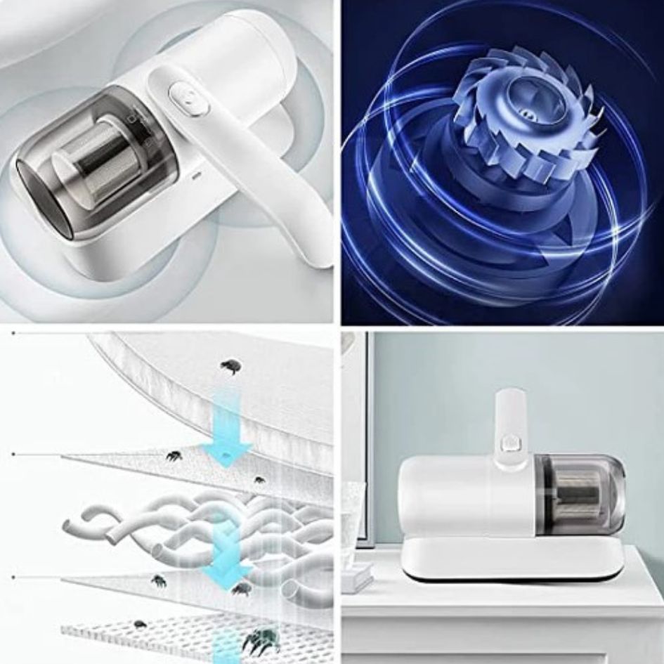 ASPIRADORA QUITA PELUSA PORTÁTIL RECARGABLE CON LUZ UV DESINFECTANTE